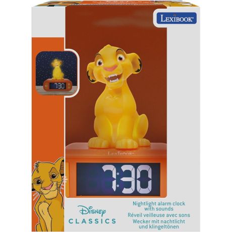 LEXIBOOK Disney The Lion King Digital alarm clock night light