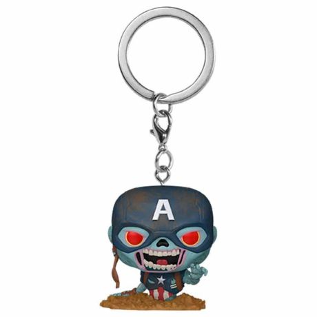 FUNKO Pocket POP Keychain Marvel - Marvel Zombies Captain America
