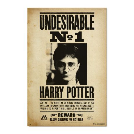 ERIK Harry Potter Undesirable Number 1 poster