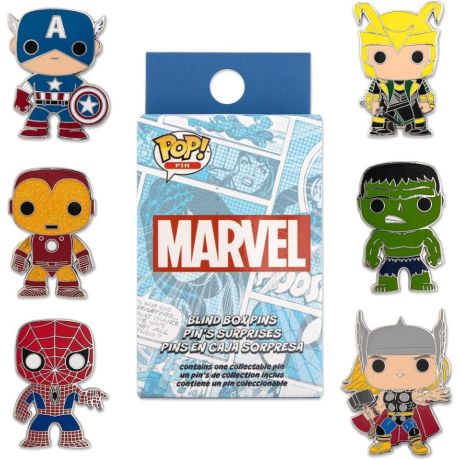LOUNGEFLY Loungefly Marvel Mystery Blind Box Enamel Pin assorted