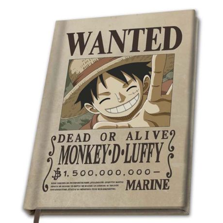 Taccuino A5 One Piece Wanted Monkey D.Luffy