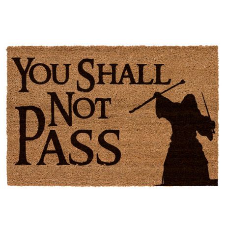 SD TOYS The Lord of the Rings You Shall Not Pass doormat