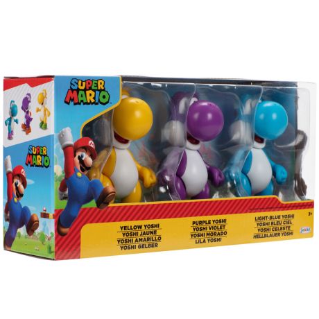 JAKKS PACIFIC Super Mario Bros Yoshi pack 3 figures 10cm