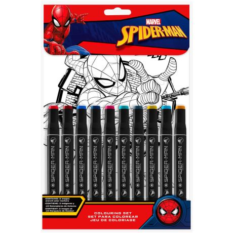 KIDS LICENSING Marvel Spiderman stationery paint by numbers set