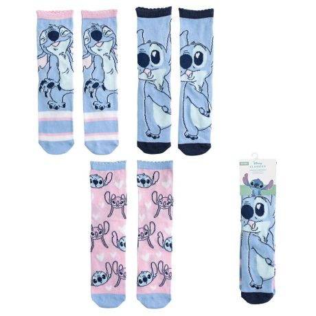 CERDÁ Disney Stitch pack 3 assorted socks
