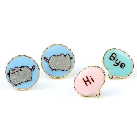 THE CARAT SHOP Pusheen Hi Bye Set 3 pairs of earrings