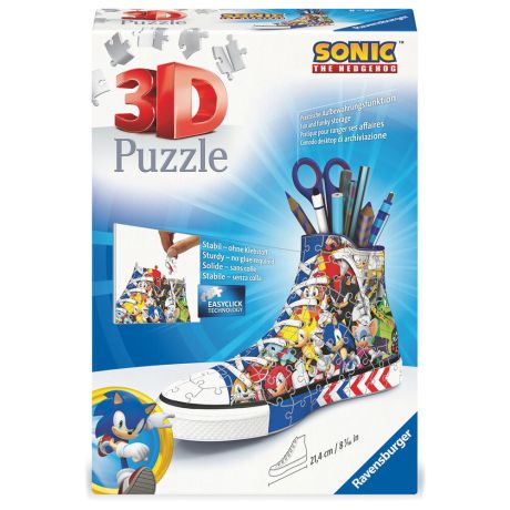 RAVENSBURGER Sonic the Hedgehog Sneaker 3D puzzle pencil case 112pcs