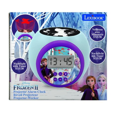 LEXIBOOK Disney Frozen Projector Alarm Clock