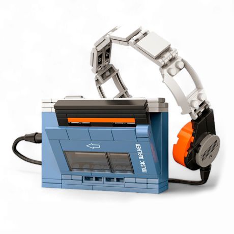 MADNESSTOYS Portable Cassette Player Construction Kit 156pcs