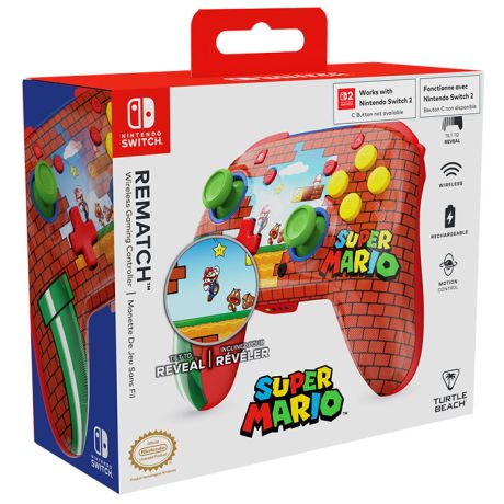 TURTLEBEACH SWITCH 2 Controller Wireless Rematch Mario Brick
