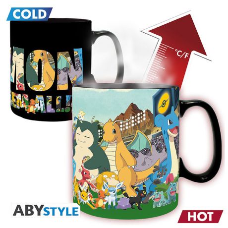 Tazza Cambia Colore Pokemon Gotta Catch Em All V2