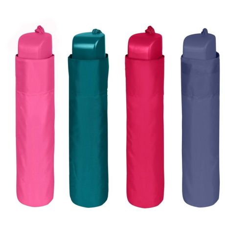 PERLETTI Manual folding plain colour umbrella assorted 54cm