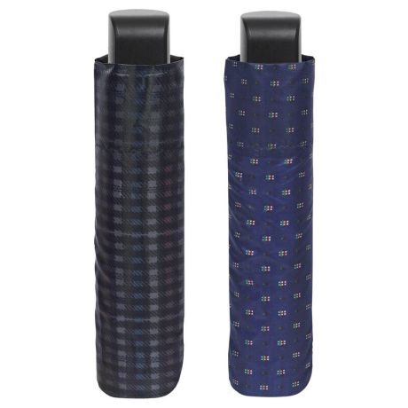 PERLETTI Manual folding printed umbrella assorted 54cm