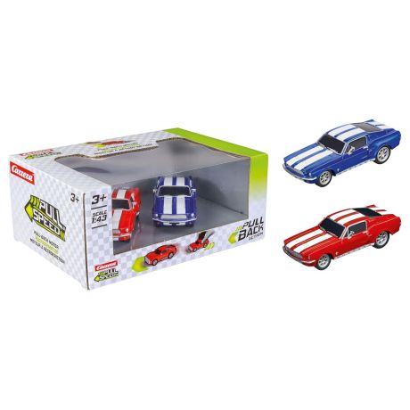 CARRERA Ford Mustang 67 Twinpack pack 2 cars pull back