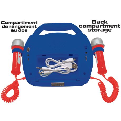 LEXIBOOK Marvel Spiderman Bluetooth Karaoke Speaker