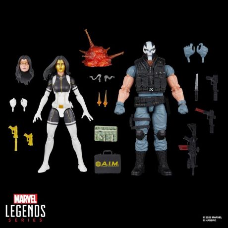 HASBRO Marvel Legends Series Super Villains Madame Masque & Crossbones pack 2 figures 15cm