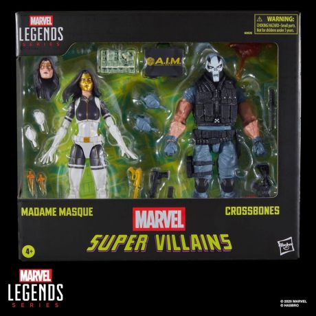 HASBRO Marvel Legends Series Super Villains Madame Masque & Crossbones pack 2 figures 15cm