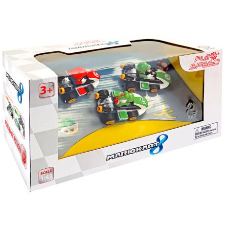 CARRERA Pull Speed Mario Kart 8 Mario Luigi Yoshi set 3 cars