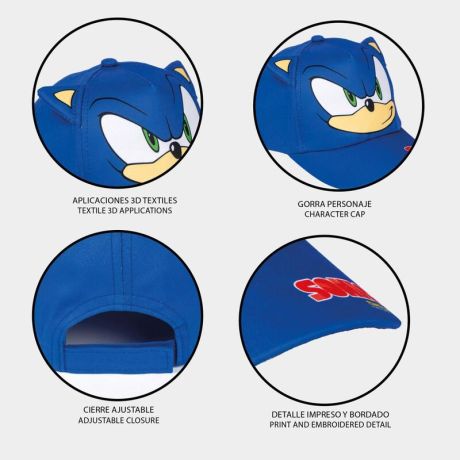 CERDÁ Sonic the Hedgehog cap