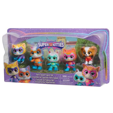 JUST PLAY SuperKitties Hero Squad pack 5 figures 7,5cm
