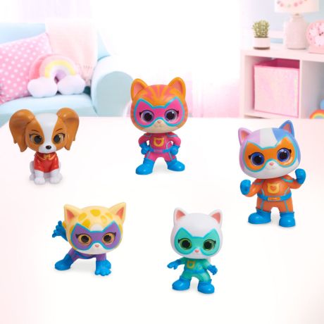 JUST PLAY SuperKitties Hero Squad pack 5 figures 7,5cm