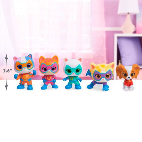JUST PLAY SuperKitties Hero Squad pack 5 figures 7,5cm