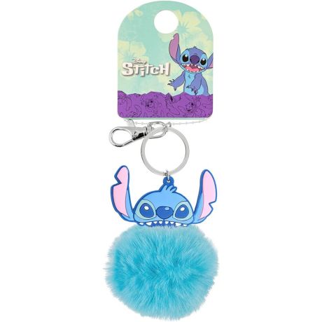 PEERS HARDY Disney Stitch Angel pompom keychain