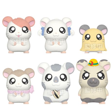 BANDAI Hamtaro Flocked Doll assorted figure 4cm