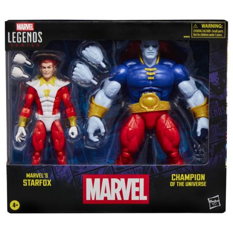 HASBRO Marvel Legends Series Starfox & Champion of the Universe pack 2 figures 15cm