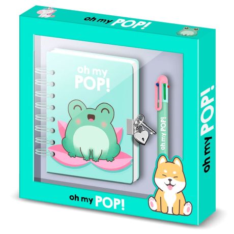 KARACTERMANIA Oh My Pop! Froggy Diary + pen