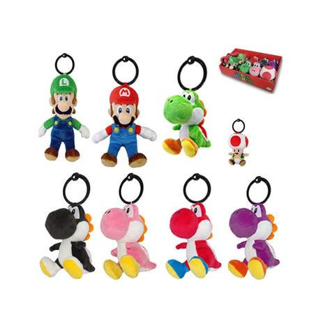 Peluche a Clip SuperMario Assortiti 14cm