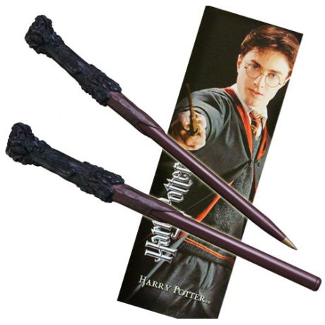 Penna Bacchetta + Segnalibro Harry Potter