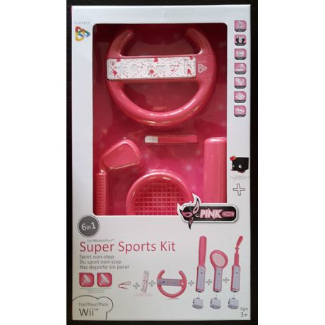 KIT 6 in 1 Super Sports Rosa WII