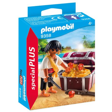 PLAYMOBIL Pirata con Scrigno del Tesoro