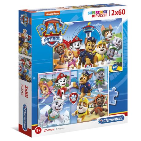 CLEMENTONI Paw Patrol puzzle 2x60pcs