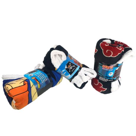TOEI ANIMATION Dragon Ball Z coral sherpa blanket