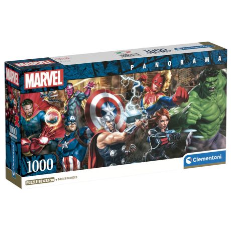 CLEMENTONI Marvel panorama puzzle 1000pcs