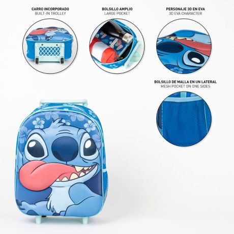 CERDÁ Disney Stitch 3D trolley 31cm