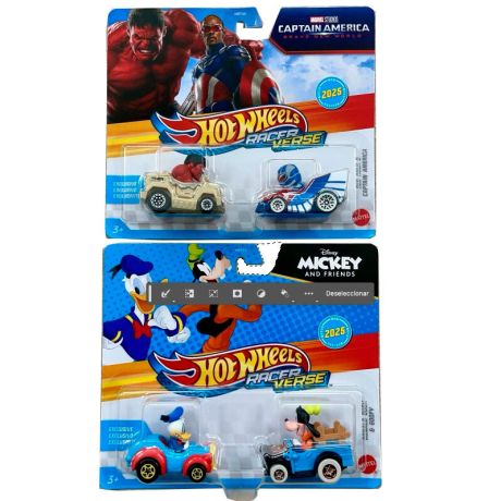 MATTEL Hot Wheels Racerverse assorted pack 2 cars