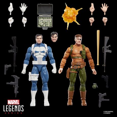 HASBRO Marvel Legends Series Gamerverse The Punisher Punisher & Nick Fury pack 2 figures