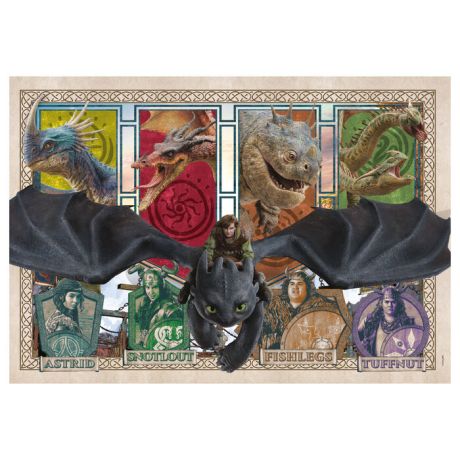 CLEMENTONI How To Train Your Dragon puzzle 300pcs