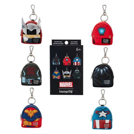 LOUNGEFLY Loungefly Marvel Avengers mini backpack keychain mystery box