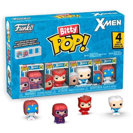 FUNKO Blister 4 figures Bitty POP Marvel X-Men Magneto