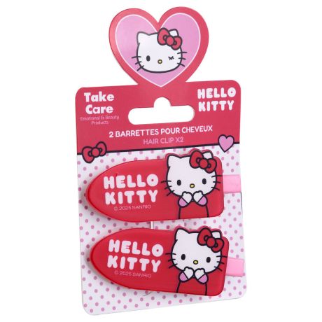TAKE CARE Hello Kitty pack 2 hair clips