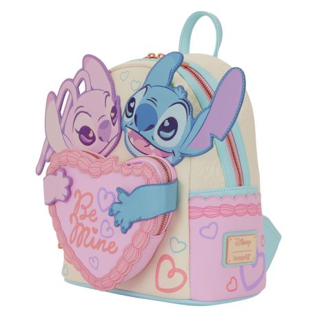LOUNGEFLY Loungefly Disney Stitch & Angel Be Mine backpack