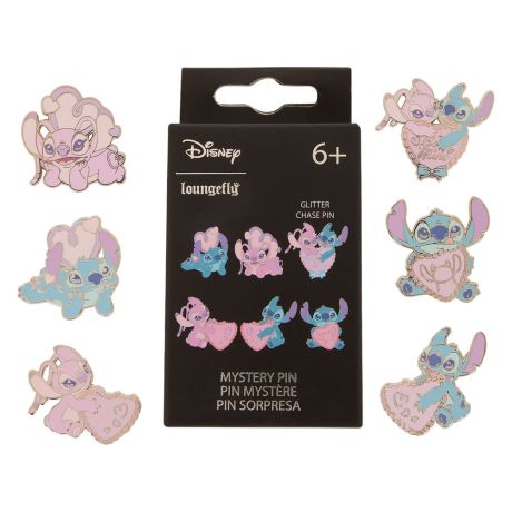 LOUNGEFLY Loungefly Disney Stitch & Angel Mystery Blind Box Enamel Pin assorted