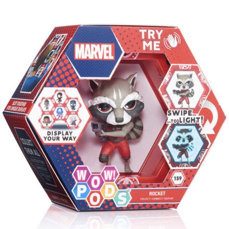 WOW STUFF - WOW PODS WOW! POD Marvel Rocket Raccoon led figure