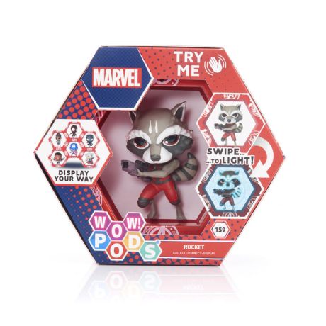 WOW STUFF - WOW PODS WOW! POD Marvel Rocket Raccoon led figure