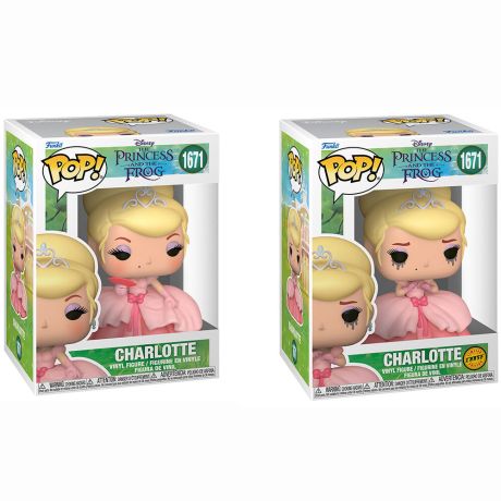 FUNKO POP figure Disney The Princess and the Frog Charlotte 5 + 1 Chase