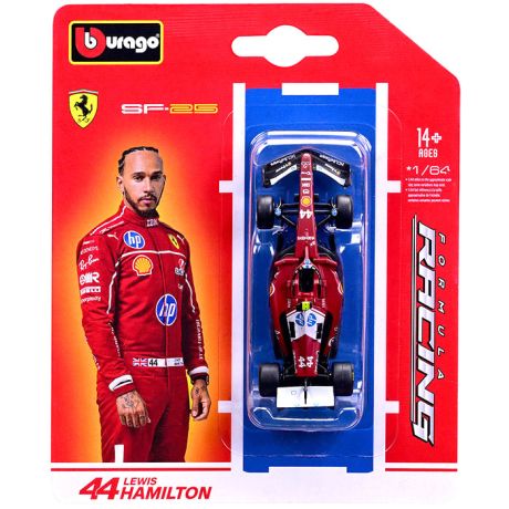 F1 Ferrari SF-25 Lewis Hamilton Blister #44 Scala 1:64